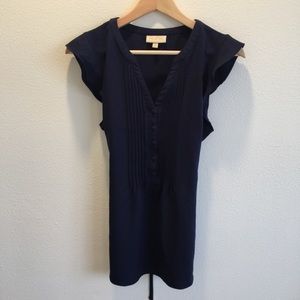 Cute ModCloth Medium Navy Top with tie